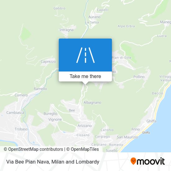 Via Bee Pian Nava map