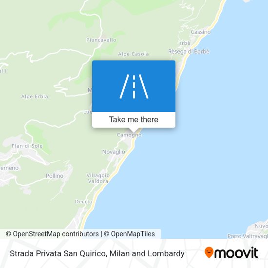 Strada Privata San Quirico map