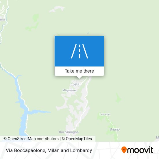 Via Boccapaolone map