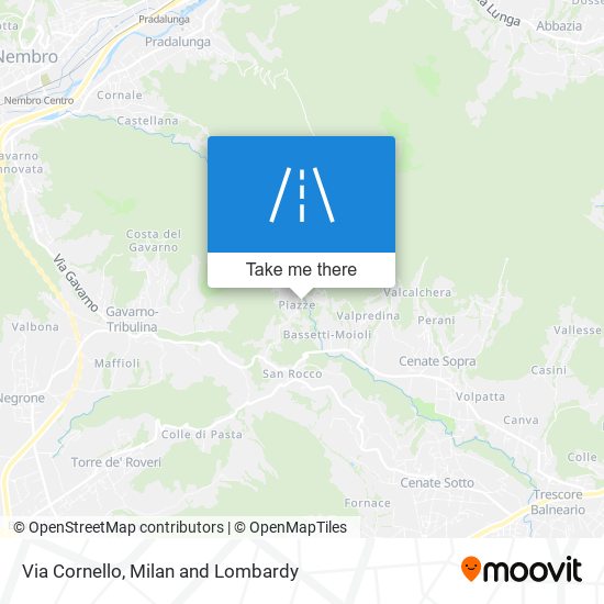 Via Cornello map