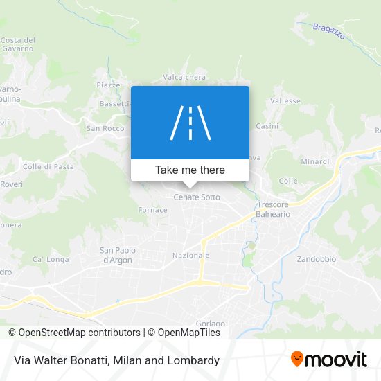 Via Walter Bonatti map