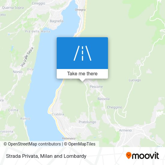 Strada Privata map