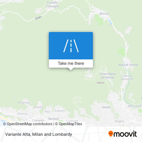Variante Alta map
