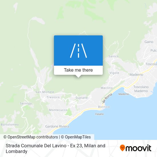 Strada Comunale Del Lavino - Ex 23 map