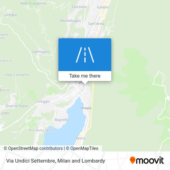 Via Undici Settembre map