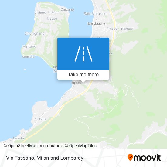 Via Tassano map