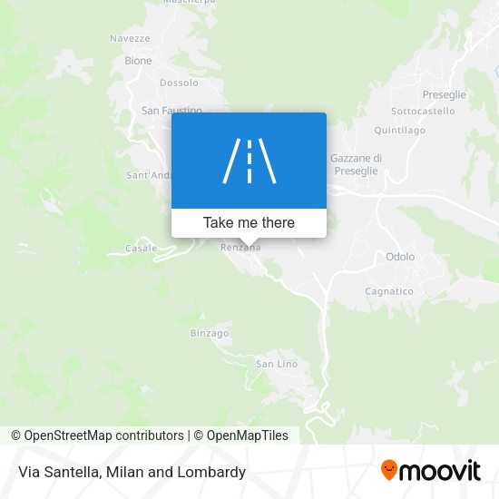Via Santella map