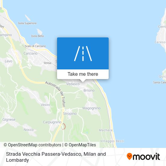 Strada Vecchia Passera-Vedasco map