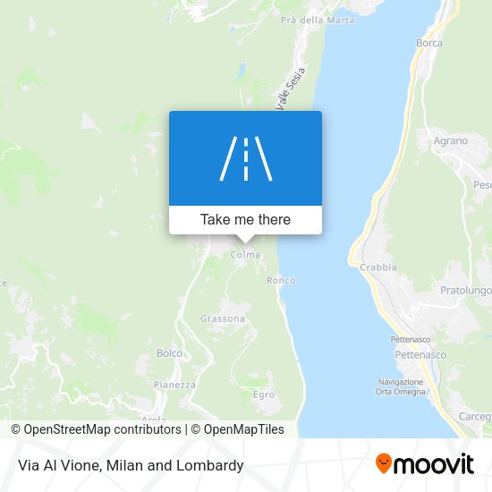 Via Al Vione map