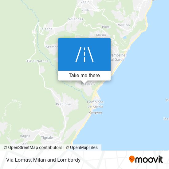 Via Lomas map