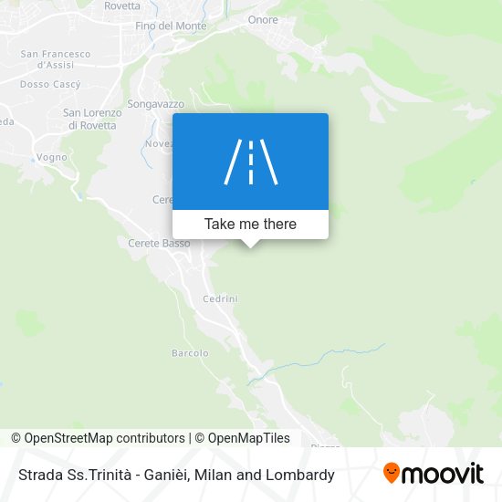 Strada Ss.Trinità - Ganièi map