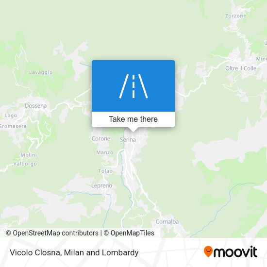 Vicolo Closna map