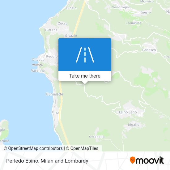 Perledo Esino map