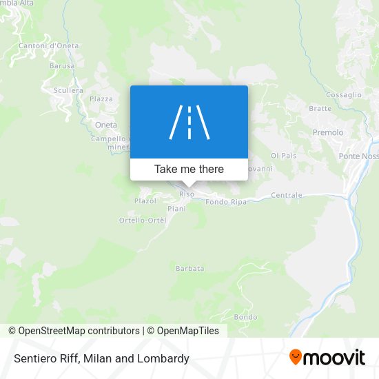 Sentiero Riff map