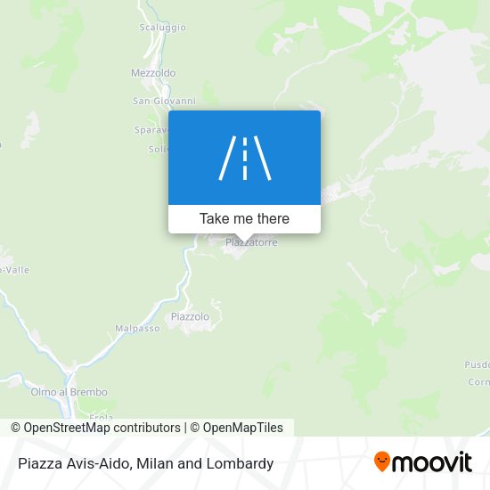 Piazza Avis-Aido map