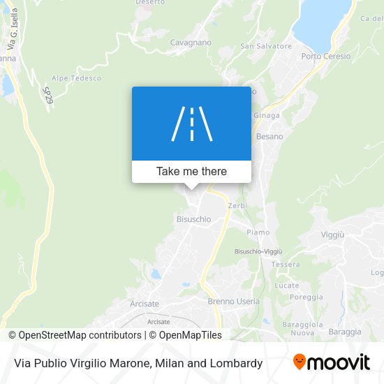 Via Publio Virgilio Marone map