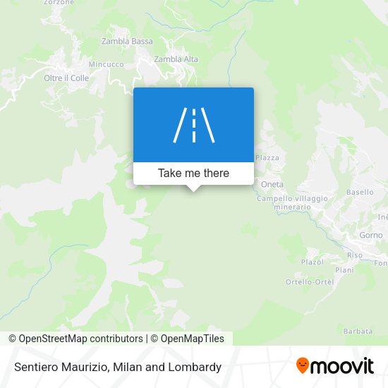 Sentiero Maurizio map