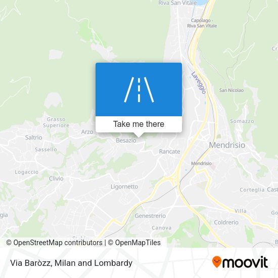 Via Baròzz map