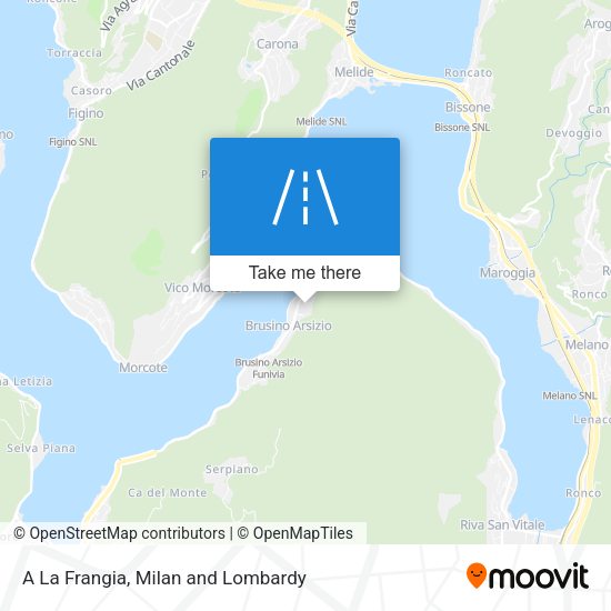 A La Frangia map