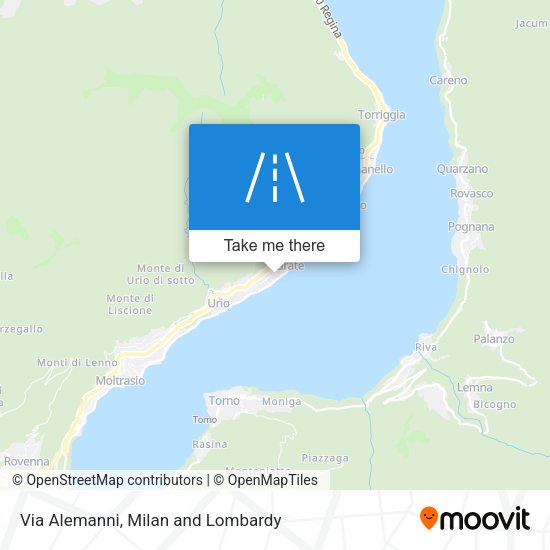 Via Alemanni map