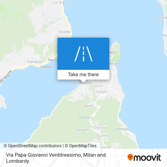 Via Papa Giovanni Ventitreesimo map
