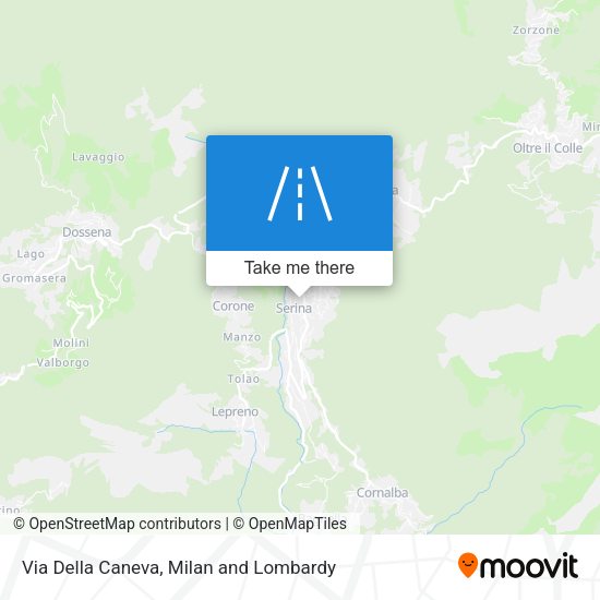 Via Della Caneva map