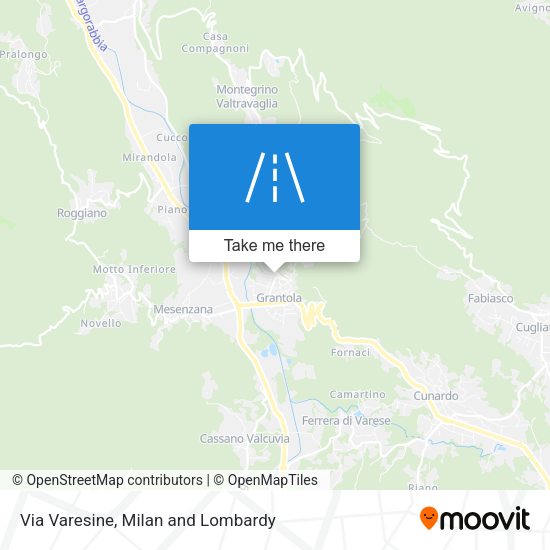 Via Varesine map
