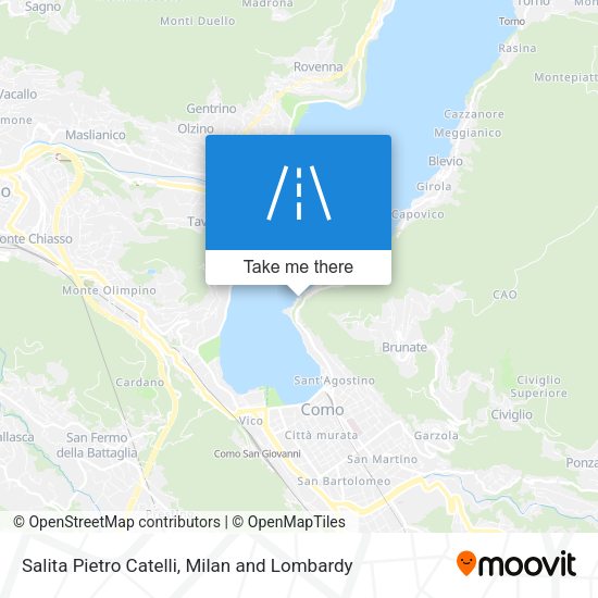 Salita Pietro Catelli map