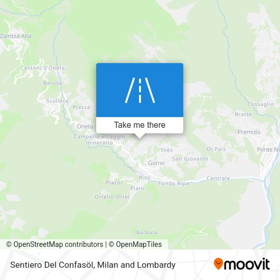 Sentiero Del Confasöl map