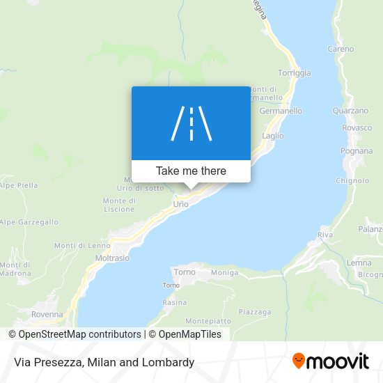 Via Presezza map