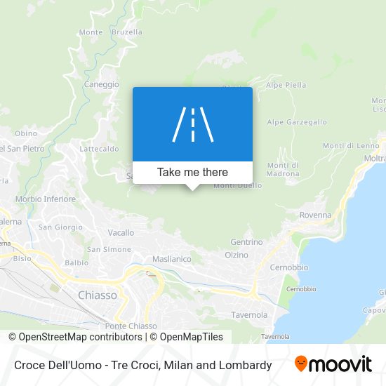 Croce Dell'Uomo - Tre Croci map
