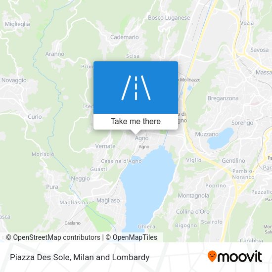 Piazza Des Sole map
