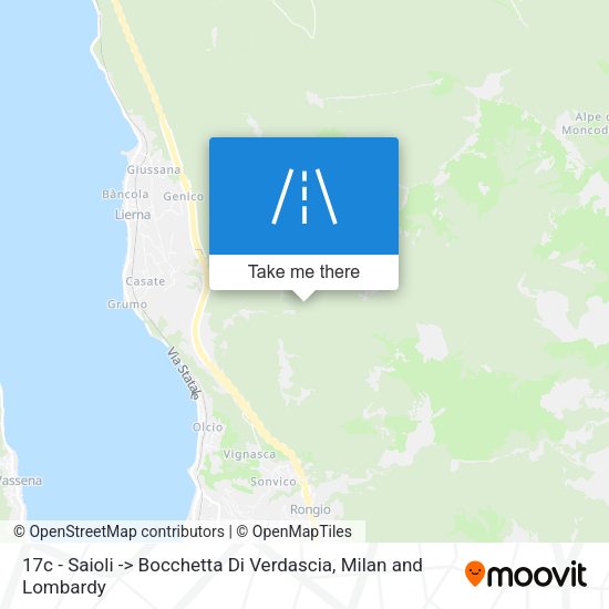 17c - Saioli -> Bocchetta Di Verdascia map