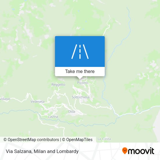 Via Salzana map