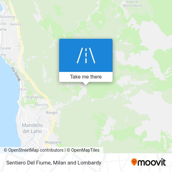 Sentiero Del Fiume map