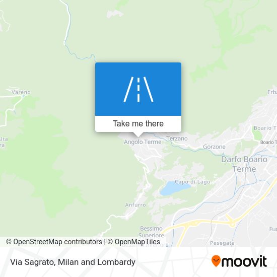 Via Sagrato map