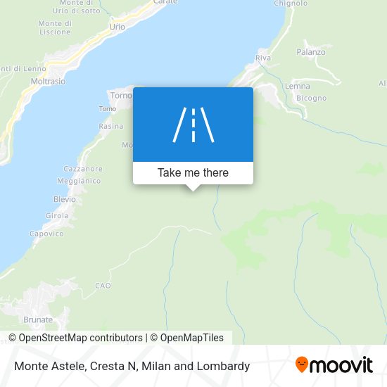 Monte Astele, Cresta N map