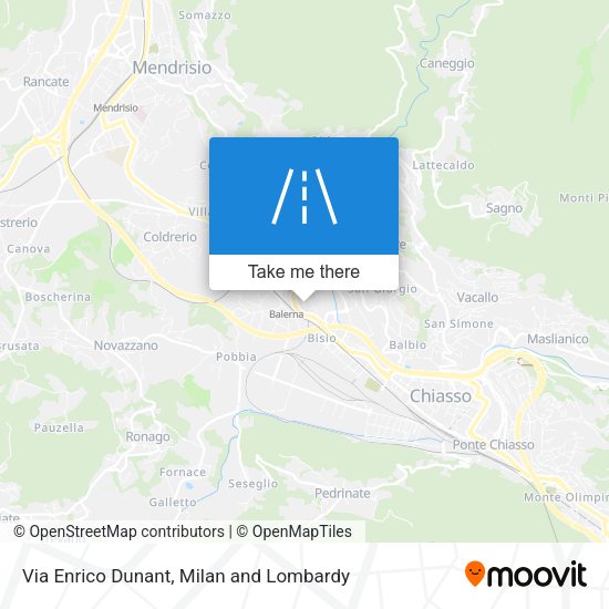 Via Enrico Dunant map