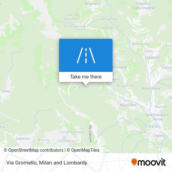 Via Gromello map