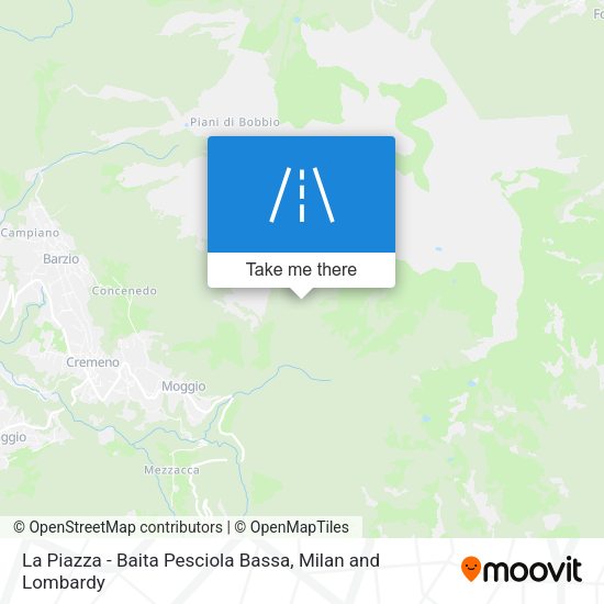 La Piazza - Baita Pesciola Bassa map