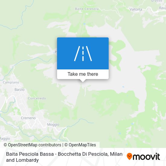 Baita Pesciola Bassa - Bocchetta Di Pesciola map