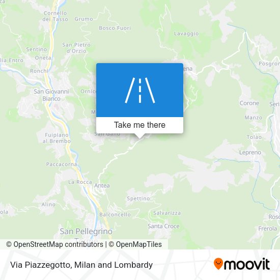 Via Piazzegotto map