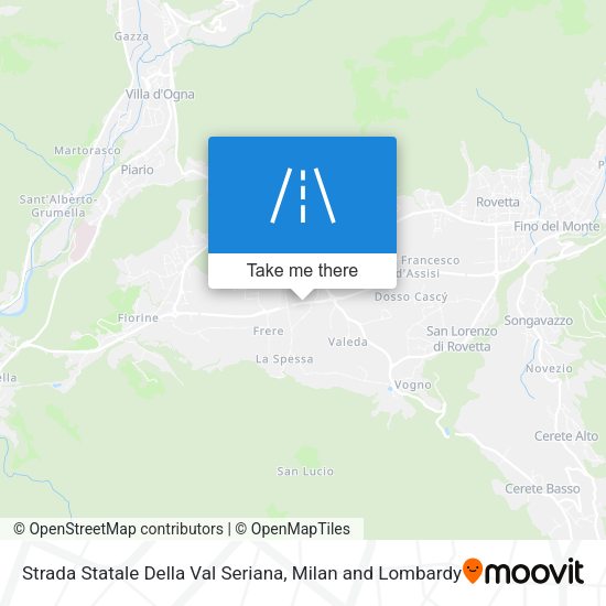 Strada Statale Della Val Seriana map