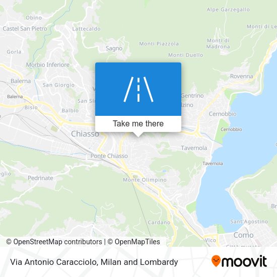 Via Antonio Caracciolo map
