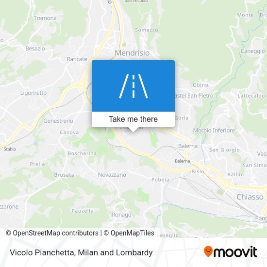 Vicolo Pianchetta map