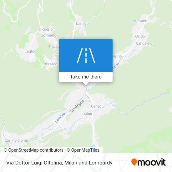 Via Dottor Luigi Oltolina map