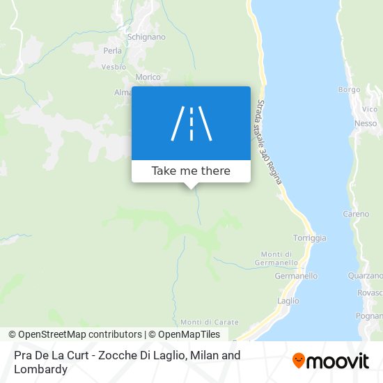Pra De La Curt - Zocche Di Laglio map