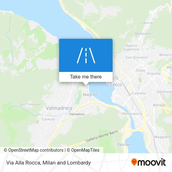 Via Alla Rocca map
