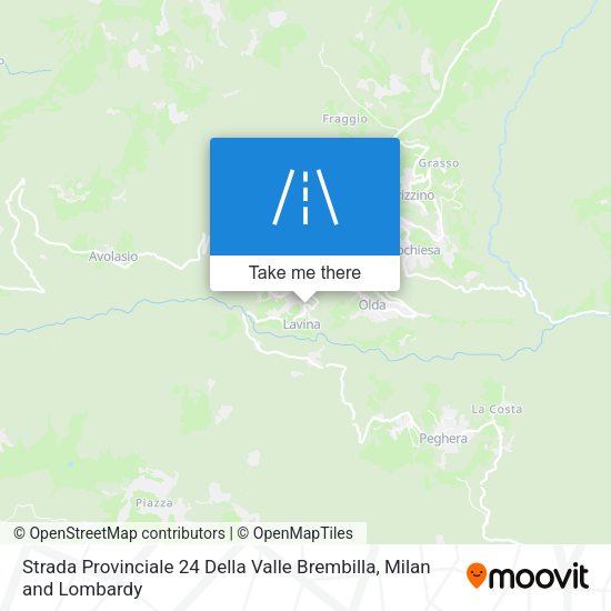 Strada Provinciale 24 Della Valle Brembilla map
