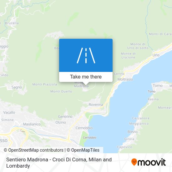 Sentiero Madrona - Croci Di Corna map